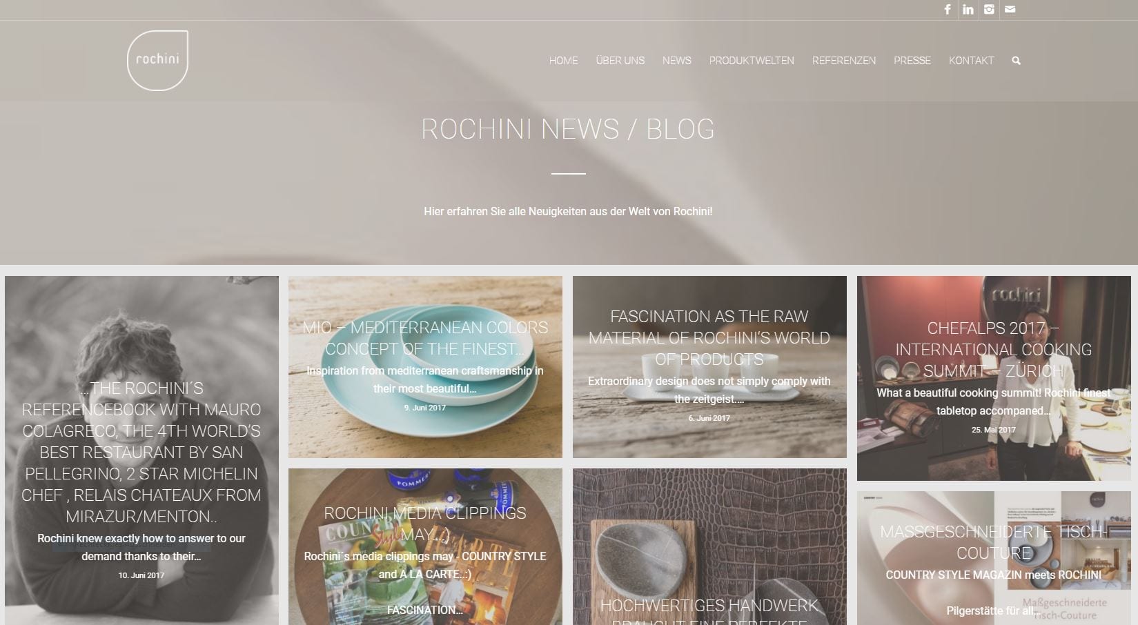 14 Rochini´s brand new WEBSITE