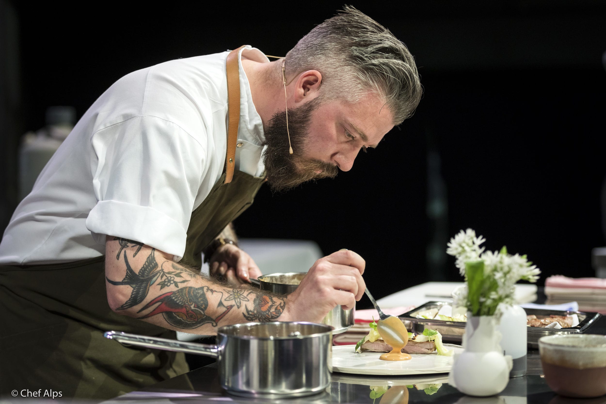 ChefAlps 2017 EvenRamsvik 0799 Best Restaurant in Norway meets Rochini finest tabletop